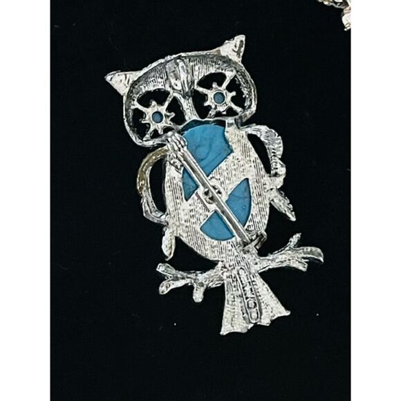 7 animal brooches and pendants 2 bears, 2 owls, elephant, butterfly and dolphins - Picture 8 of 8